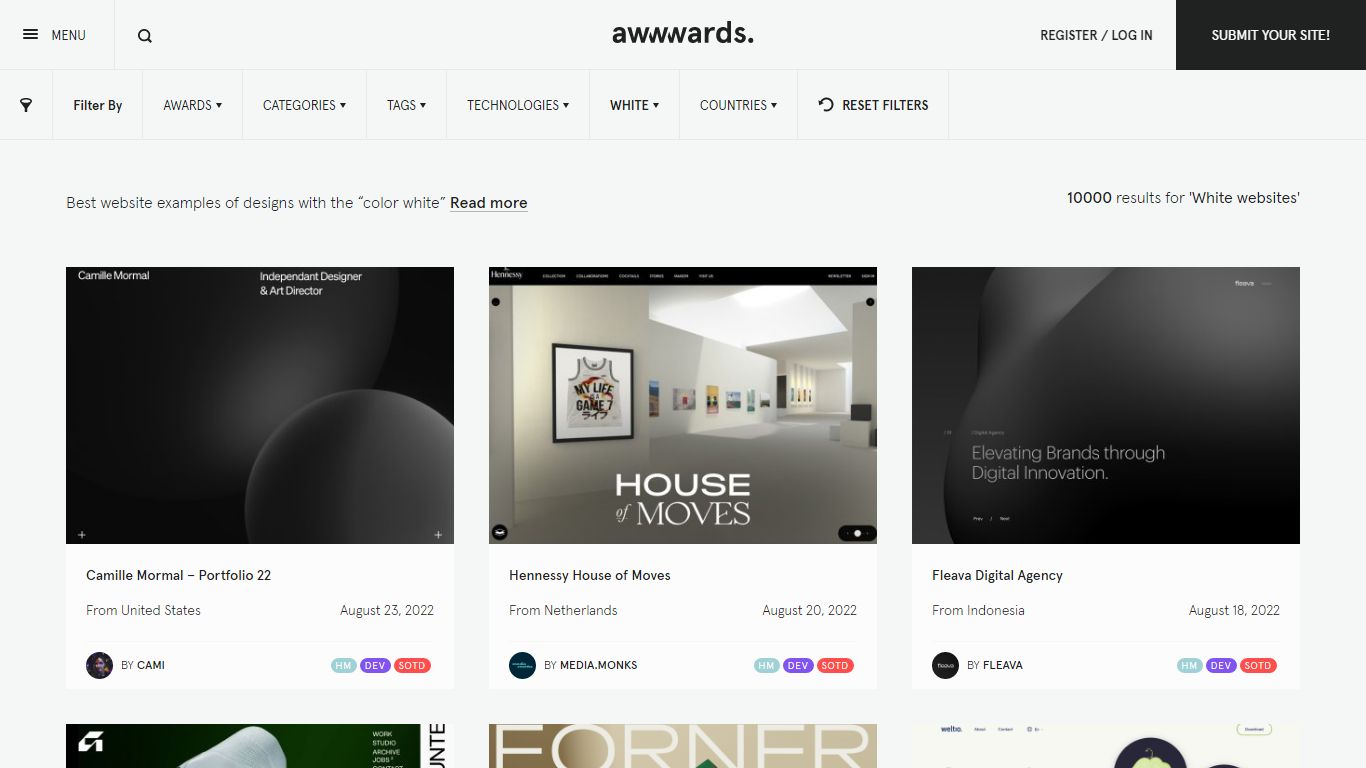 Best White websites | Web Design Inspiration - Awwwards